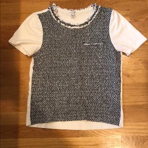 J Crew Cotton/silk blend t shirt